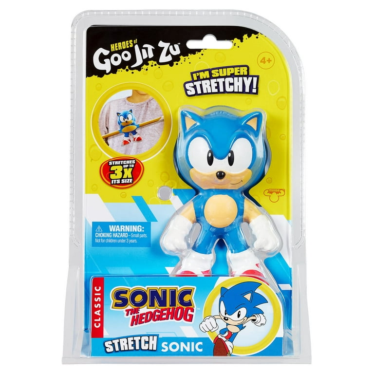 Heroes of Goo Jit Zu Classic Sonic the Hedgehog Hero - Stretch Sonic, 5  inch Tall, Boys, Ages 4+