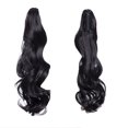 thumbnail image 2 of 18”/21” Claw on Ponytail Extensions Real Straight/Curly Clip in Hair Extensions, 2 of 6