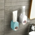 thumbnail image 2 of Automático Pasta de dientes SPEEZER Soporte de cepillo de dientes de pared de pared desmontable Dispensador lavable Punch Accesorios Sky Blue Eigraketly HA028361-03B, 2 of 7