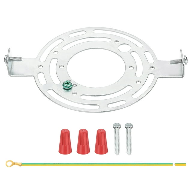 Kit de Soporte Universal para Lámparas Uxcell de 140mm (5.5"), Placa de Techo Redonda con Tornillo para Luz de Pared, Luz de Techo, Lámpara Colgante, Candelabro
