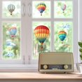 thumbnail image 4 of Pegatinas estáticas para ventana, 11.8" x 35.4", 2 hojas con 24 globos aerostáticos y cielo, decorativas, removibles, para decoración del hogar y la oficina., 4 of 9