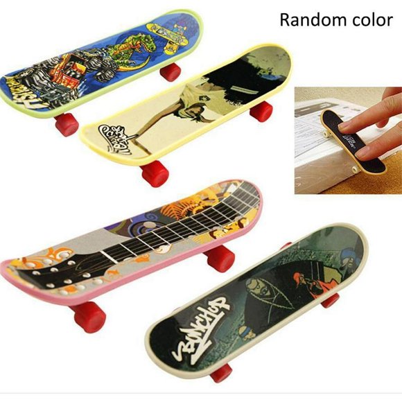 Children‘s finger skateboard toy Mini Finger Toys Set Finger Skateboards 4pcs random color