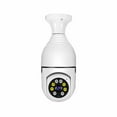 3MP WiFi Bulb Camera,3MP Pan Tilt Wireless 2.4Ghz E27 Panoramic IP Camera, Security Cameras With