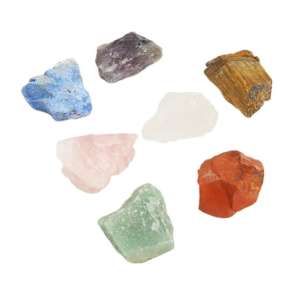 Chakra Stones Set, 7 Colors Decoration Raw Stones For Home