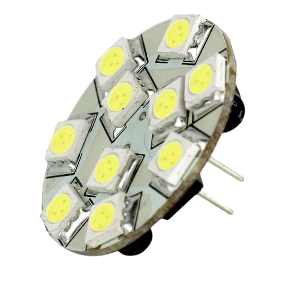 Lunasea Lighting 10917305 Lunasea G4 10 Back Pin Led Light Bulb - 12vac Or 10-30vdc/2w/140 Lumens - Warm White