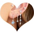 thumbnail image 1 of Pendientes chapados en oro de 14 quilates para mujer Pendientes de cartílago Pendientes de oro delicados Pendientes de aro Huggie Pendientes hipoalergénicos para múltiples piercings Regalos de moda pa, 1 of 4