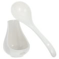 thumbnail image 3 of Miangastore 1 Set Ceramic Large Soup Spoon Ceramic Rice Spoon Porridge Spoon With Spoon Rest, 3 of 9