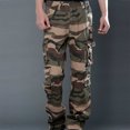 thumbnail image 3 of Pantalon Cargo de Randonnée pour Homme Extensible Coupe Décontractée Pantalon de Travail Militaire Tactique Joggers Décontractés d'Extérieur avec Multiples Poches, 3 of 5