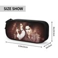 thumbnail image 3 of Ian Somerhalder Vampire Diaries Pencilcase Large Capacity Pencase Double-layer Pen Bag Stationery Pouch Organizer Office Supplies Pencil Case, 3 of 8