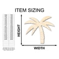 thumbnail image 2 of Unfinished Wood Palm Tree Shape - Craft - up to 46" 18" / 1/4", 2 of 5