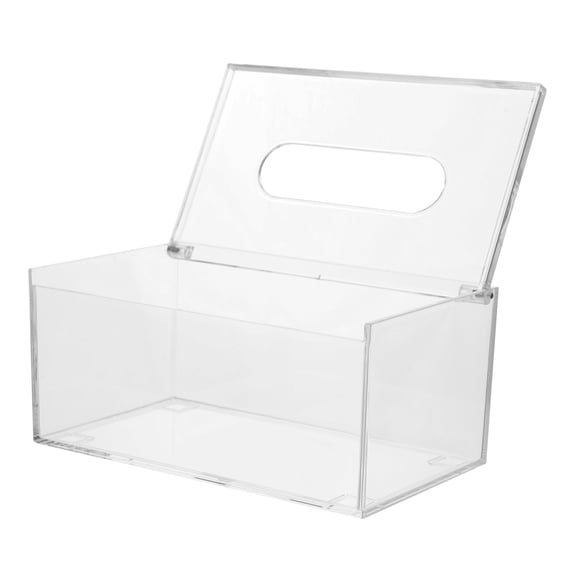 IBASETOY Transparent Acrylic Paper Towel Dispenser for Desktop and Car Tissue Storage
