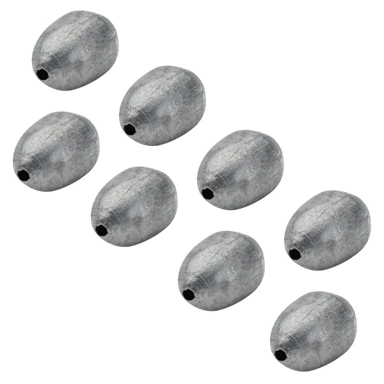 South Bend Egg Sinker Fishing Weights, 2 oz., 8-pack