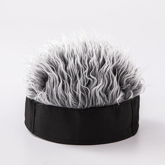 Gorro de simulación, atractivo gorro de hip-hop de pelo corto, gorro de parodia retro, gorro de piel de melón, gorro de casero rebelde
