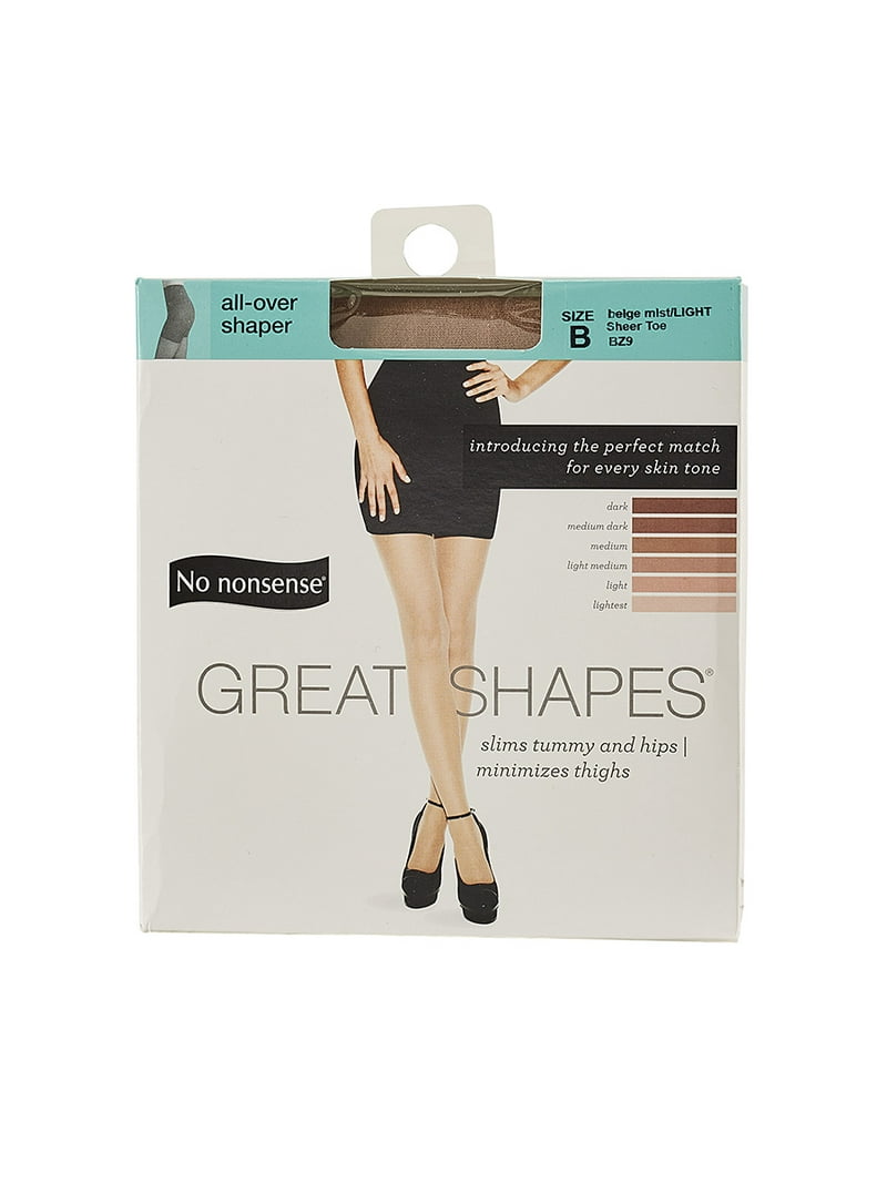 No nonsense Women's Great Shapes All Over Shaper Pantyhose, Beige