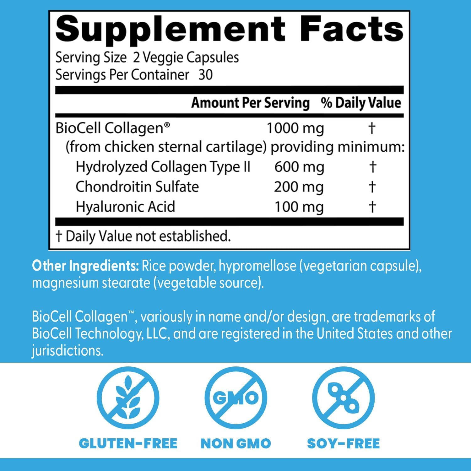 Doctors Best Hyaluronic Acid+ Chondroitin Sulfate, Supports Joint & Skin Health, Non-GMO, Gluten Free, Soy Free 60 Veggie Capsules