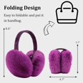 thumbnail image 2 of Women Winter Earmuff Faux Fur Warm Earmuffs Lady Girls Plush Ear Warmers Outdoor Ear Covers, 2 of 6