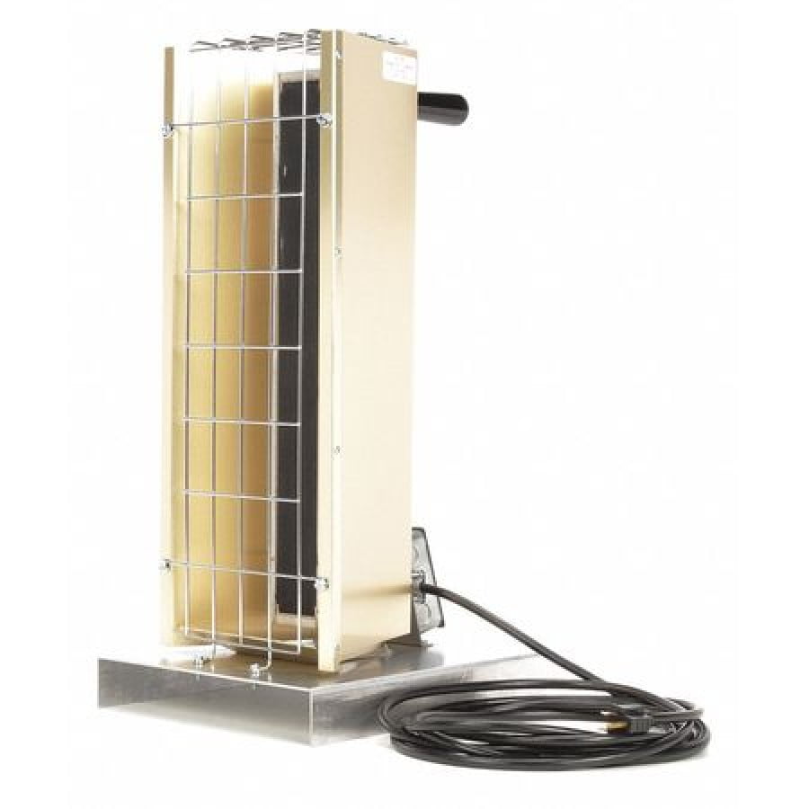 FOSTORIA FSP14121C Electric Infrared Heater, Standing Unit, Aluminum