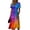 Dark Blue-A#6226, variant on Midi Dresses for Women Summer Beach Vacation Wrap V Neck Womens Swing Dress Trendy Loose Tie-Dye Short Sleeve Dress for Women