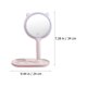 thumbnail image 2 of Houderco Espejo Portátil LED Rosa Para Maquillaje Con Ideal Para Y Dormitorio, 2 of 8