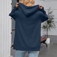 thumbnail image 5 of Towmus Oversized Zip Up Hoodie for Women Baggy Loose Basic Zipper Hooded Sweatshirt Coat Y2K Jacket, 5 of 6
