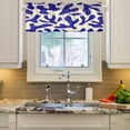 thumbnail image 3 of Valance 54x18In Kitchen Curtain Living Room Curtain Bedroom Curtain Balcony Door Curtain Utility Room Curtain Beautiful Blue Pattern, 3 of 6