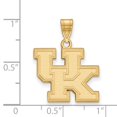 thumbnail image 2 of Real 14kt Yellow Gold LogoArt University of Kentucky Medium Pendant; for Adults and Teens; for Women and Men, 2 of 2