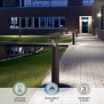 thumbnail image 3 of Outdoor LED Bollard Path Light 42" 24W/19W/14W Tunable 3CCT 120-277V Landscape Walkway Lighting, 3 of 5