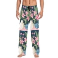 thumbnail image 7 of FORMRS Mens Pajama Pants with Pockets Soft Cotton Sleepwear Lounge Bottoms, Sizes S-2XL, Green Floral, 7 of 7