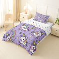 thumbnail image 2 of Metsweet Kawaii Unicorn Twin Comforter Sets 2pcs, Magic Horse Rainbow Bedding Set,1 Comforter and 1 Pillowcase, 2 of 6