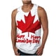 thumbnail image 2 of Camiseta sin mangas de cuello redondo para hombre, ropa de ocio, fitness, para el hogar, pijama, camiseta con estampado a color, blusa deportiva de poliéster para hombre, 2 of 5