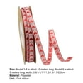 thumbnail image 5 of HEVIRGO 1 Roll Beautiful Valentine's Day Style Ribbon Decor Romantic Eye-catching Polyester Gift Ribbon for Home Black Polyester, 5 of 8