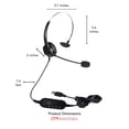 thumbnail image 4 of OTM Monaural Headset USB Headset - Mono - USB - Wired - Over-the-head - Monaural - Omni-directional Microphone, 4 of 4