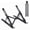 Black, variant on SAYEEC Aluminum Adjustable Laptop Stand, 7-Levels Ergonomic Foldable Desktop Riser, Ventilated Cooling Notebook Stand for 18in Laptop Tablet, Silver