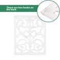 thumbnail image 3 of Sungmor Cast Iron Scroll Wall Decor, Flower Carved Artwork, 12x15 Inch Intricate and Pretty Plaque, Living Room, Bedroom Decorations, Antique White with Gold Accent, 3 of 8