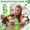 thumbnail image 2 of Interactive Cat Slow Feeder Toy, Food Dispensing Puzzle Toy for Indoor Cats, Tumbler Design Treat Dispenser, Exercise and Mental Stimulation Tool, Blue, 2 of 7