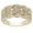 Gold, variant on Unisex Rhombus Ring Cross Braided Alloy Electroplated Diamond Encrusted Design Ring Elegant Everyday Accessory