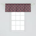 thumbnail image 2 of Ambesonne Retro Window Valance, Shabby Damask Rococo, 54" X 18", Dark Coral Blue Grey, 2 of 3