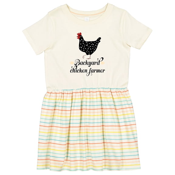 Inktastic Backyard Chicken Farmer Ancona Hen Girls Toddler Dress