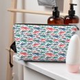 thumbnail image 5 of Picia Colorful Shark Printed Leather Travel Toiletry Bag,Cosmetic Organizer, Makeup Travel Bag, Durable Travel Pouch, Compact Toiletry Bag, Travel Accessories, 5 of 6