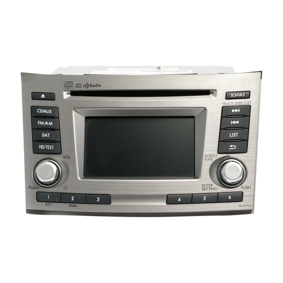 Restored 2012 Subaru Legacy AM FM Radio Single Disc CD MP3 Player 86201AJ62A PE627U1 (Refurbished)