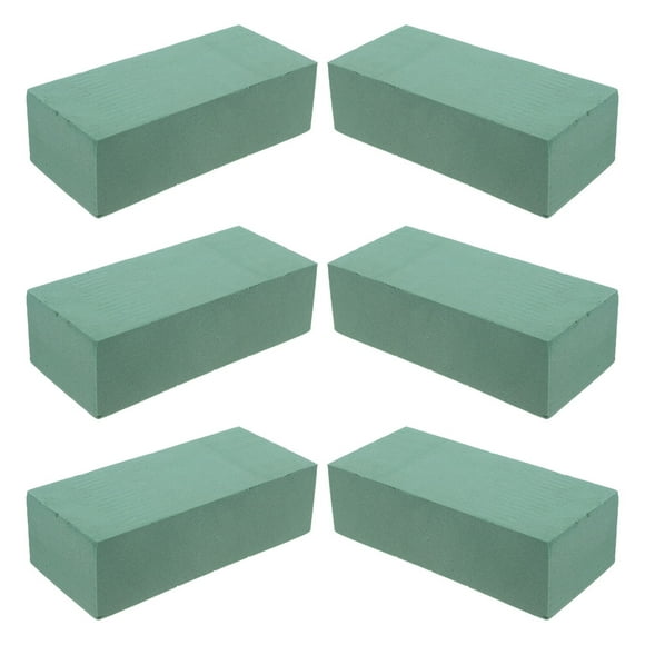 USHOBE 6Pcs Soft Packing Material Foam Blocks Green High Absorption for Hobbyists