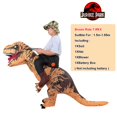 thumbnail image 3 of Disfraz inflable de monstruo T-REX para hombre y mujer, disfraz de dinosaurio para carnaval, Halloween, Navidad, fiesta y espectáculo, 3 of 5