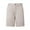 Beige, variant on Men's Flat Front Side Elastic Casual Performance Dress Shorts with Pockets