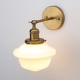 thumbnail image 3 of Pathson 1-Light Wall Sconce Milk White Glass Shade Wall Lighting for Living Room Bathroom, 3 of 13