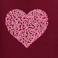 thumbnail image 5 of Wild Bobby, Pink Ribbon Heart, Breast Cancer Awareness, Men Graphic Tee, Maroon, X-Large, 5 of 5