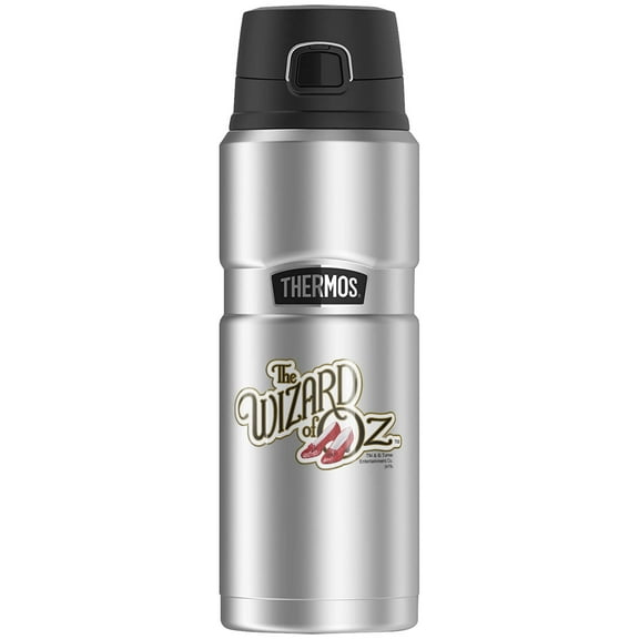 The Wizard Of Oz Ruby Slippers Logo, THERMOS STAINLESS KING Stainless Steel Drink Bottle, Vacuum insulated & Double Wall, 24oz