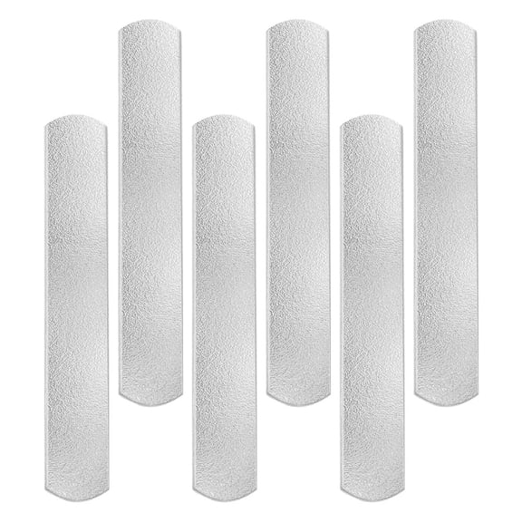 Tineasur 6Pcs Workout Weight Steel Plates Silver Fitness Accessories for Gym and Jogging