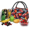 thumbnail image 3 of Disketp Fire Rescue With Red Helmet And Truck Bolsa Térmica Estampada, Bolsa Térmica Aislante para Almuerzo, Playa y Campamento, 3 of 6