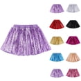 thumbnail image 4 of EnJoCho Toddler Girl Tutu Skirt Girls Skirt Sequin Pleated Skort Sparkly Min𝗂 Skirt for Girls Birthday Dance Music Concert Clothes, 4 of 4