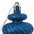 thumbnail image 2 of Vickerman 4 Pouces 4 Finitions Ornements de Noël en Bleu Minuit (Ensemble de 8), 2 of 3